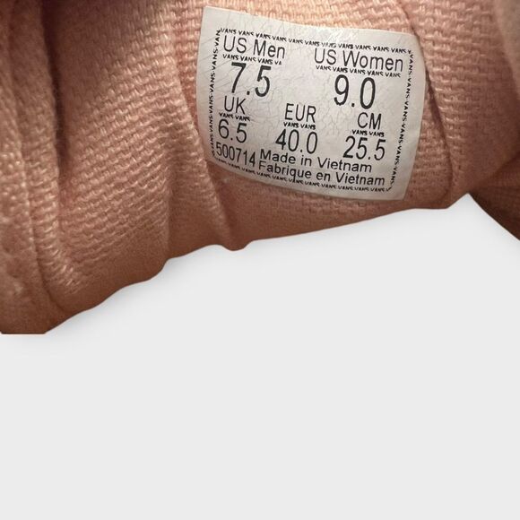 Vans Womens Old Skool 500714 Pink Low Top Lace Up Sparkle Skate Shoes Size 9 - Picture 7 of 7